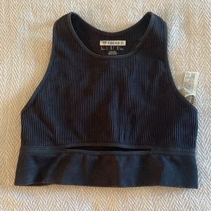 FOREVER 21 black sports bra